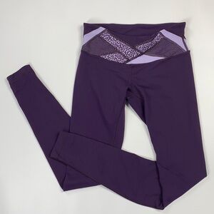 Lululemon Wunder Under Pant III Leggings Purple Mosaic Luon